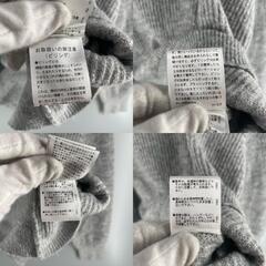 le coeur blanc ルクールブラン 長袖ニット アクリル/ポリエステル グレー レディース 38【古着】【中古】の画像