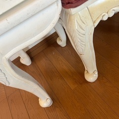 猫足ドレッサー（スツール付き）の画像