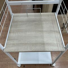 レンジラック キッチン収納 キャスター付き💳自社配送時🌟代引き可💳※現金、クレジット、スマホ決済対応※の画像