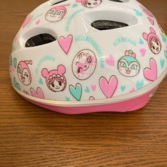 未使用品アンパンマン自転車用ヘルメット女の子　ドキンちゃんメロンパンナ
の画像