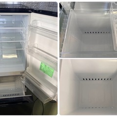 期間限定値下げ！東○家C#426 2024年製 冷蔵庫 動作品 YRZ-F15LK 2ドア ブラック 冷凍冷蔵庫 右開き 156L ヤマダデンキ 簡易清掃済み 生活家電 一人暮らしの画像