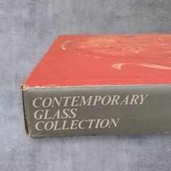 ガラス 大皿 WINTER SCENE クリスマス パーティ 約35.5cm 箱付き 中古品販売の画像