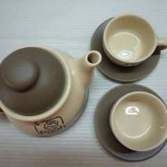 ☆▲Disney　プーさん　急須　カップ　茶器　ティーカップ　カップ＆ソーサー　セット　hの画像