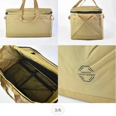 【未使用タグ付】キャンプ用品　持ち運び収納　大型ギアコンテナ　の画像