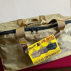 【未使用タグ付】キャンプ用品　持ち運び収納　大型ギアコンテナ　の画像