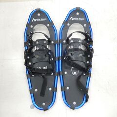 札幌市 清田区 Prairie House スノーシュー 25インチ アルミ製 かんじき 登山 スノートレッキング ブルー×ブラックの画像