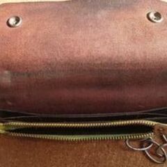 【中古・マニアック・レア・初期・入手難・ちょい悪】 EVISU エヴィス チェーン付きウォレット 長財布  ブラックの画像