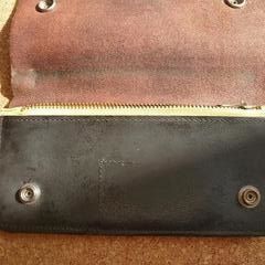 【中古・マニアック・レア・初期・入手難・ちょい悪】 EVISU エヴィス チェーン付きウォレット 長財布  ブラックの画像