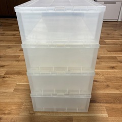 無印衣装ケース4つセットの画像