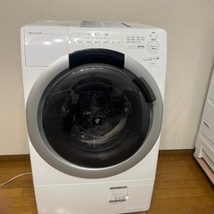 未使用品　展示品　シャープ　ES-S7J-WL 2025年製　ドラム式洗濯乾燥機の画像