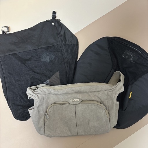 【付属品多数】ドゥーナ doona+ベビーカー＆チャイルドシート（カーキ）