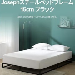 & スチールベッドフレーム　ZINUS ジヌス　セミダブルの画像
