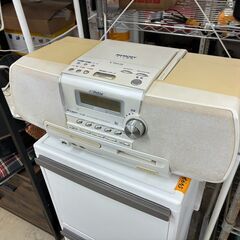【リサイクルショップどりーむ荒田店】No.3590 CD-MD ポータブルシステム Victor/ビクター RD-M2-W 2008年製 リモコン付きの画像