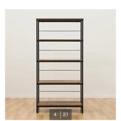 【12/19まで】ニトリ　木目調シェルフ（棚）の画像