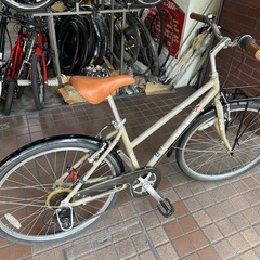 26インチ　GIOS（LIEBE）軽量アルミフレーム　7speed　ベージュ色の画像