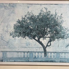 レモンツリー101×82cm　大型絵画　額縁付き絵画　ホテル絵画　の画像