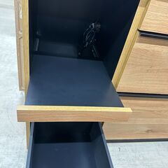 【ジャングルジャングル滋賀草津店】キッチンカウンター　ブラック×ナチュラル　J-251279の画像