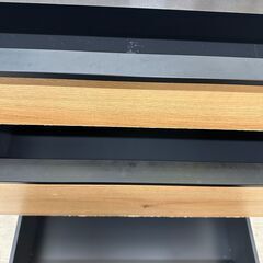 【ジャングルジャングル滋賀草津店】キッチンカウンター　ブラック×ナチュラル　J-251279の画像