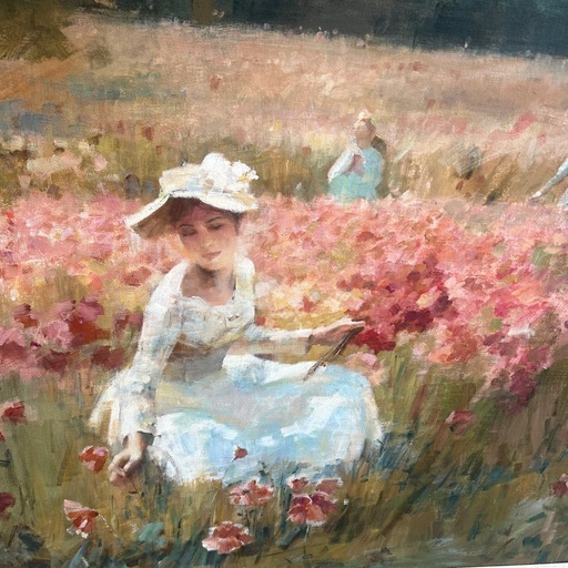 大型絵画　花畑（仮）