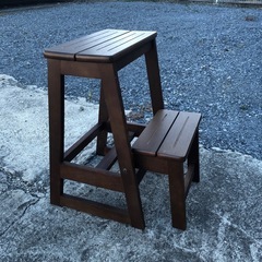 定型文には返信しません　踏み台　木製の画像