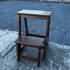 定型文には返信しません　踏み台　木製の画像