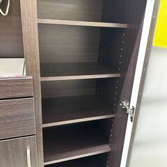 【ジャングルジャングル滋賀草津店】ジモティ来店特価!!　キッチンカウンター　ニトリ　ブラウン　J-251281の画像