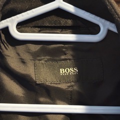 HUGO BOSS メンズ　チェスターコート　ウールとナイロン　冬物　厚手　XLの画像