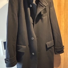 HUGO BOSS メンズ　チェスターコート　ウールとナイロン　冬物　厚手　XLの画像