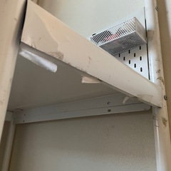 デスク＋ペグボード（ホワイト）の画像