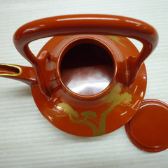 ☆▲　お屠蘇　屠蘇器　酒器　銚子　盃台　漆器　松　鶴　お正月　fの画像
