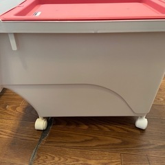 【キャスター付きケース　収納ボックス】クリーニング済み【管理番号11212】九の画像