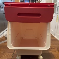 【キャスター付きケース　収納ボックス】クリーニング済み【管理番号11212】九の画像