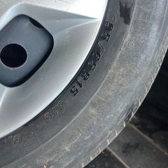 トヨタ195/65R15スチールホイール(タイヤパンク)の画像