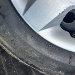 トヨタ195/65R15スチールホイール(タイヤパンク)の画像
