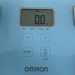美品 omron 体重体組成計 HBF-235 ブルー オムロン カラダスキャン 内臓脂肪レベル 体脂肪率 札幌市 白石店の画像