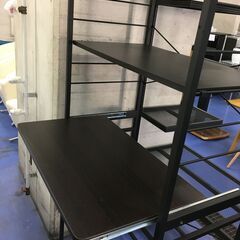 ★リユースのサカイ横浜南店★YM1704  飾り棚 ブラック W80×D46×H170 クリーニング済みの画像