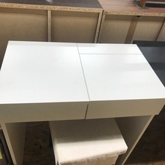 ジャングルジャングル貝塚店　ドレッサー　イケア　IKEA ブリムネス　ブリムネスシリーズ　ホワイト　椅子付き　コンパクト　中古　貝塚市　二色浜の画像