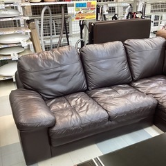 🛋️春日市🛋️カウチソファ🛋️N IT O RI🛋️ニトリ🛋️オシャレ🛋️こげ茶🛋️定価199,900円🛋️No2228の画像