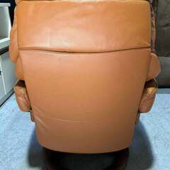 EKORNES エコーネス ストレスレス リクライニングチェア 本革 オットマン付 Used/キレイの画像