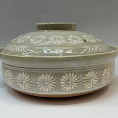 使用数回！三島鍋 土鍋 10号 5-6人用 キッチン用品 調理器具 Bの画像