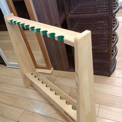 ★リユースのサカイつくば店★TK7663  ロッドスタンド ナチュラル H60×D14×W64 クリーニング済みの画像