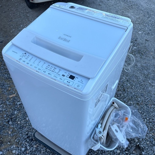 HITACHI ビートウォッシュ 7kg 2021年製 各種ホース付き BW-V70ge9