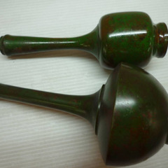 ☆▲花瓶　花器　花入れ　鉄製？　飾り　インテリア　2個セット　bの画像