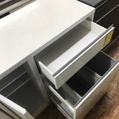 ジャングルジャングル貝塚店　レンジ台　ハーフレンジ台　白　ホワイト　引き出し　中古　貝塚市　二色浜の画像