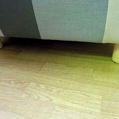 2人掛けソファ パッチワーク 幅138㎝ グレー系 ローソファ 布製 ファブリック 2Pソファ 西岡店の画像