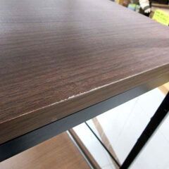 ニトリ シェルフ 4段 幅59×奥行40×高さ123cm ファルシリーズ スライドトレー付き ミドルブラウン 収納棚 収納家具 NITORI 苫小牧西店の画像