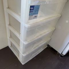 収納ケース　四段×2個の画像