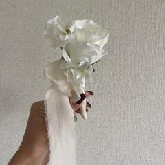 ウェディングブーケ、ブートニアセット　の画像