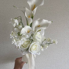 ウェディングブーケ、ブートニアセット　の画像