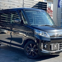 安心の総額表示！車検満たん★スズキスペーシアカスタムXSリミテッド両側電動スライドドア禁煙車BluetoothナビTVシートヒーターetcレーダーブレーキサポート★ドライブレコーダー！エコアイドルの画像